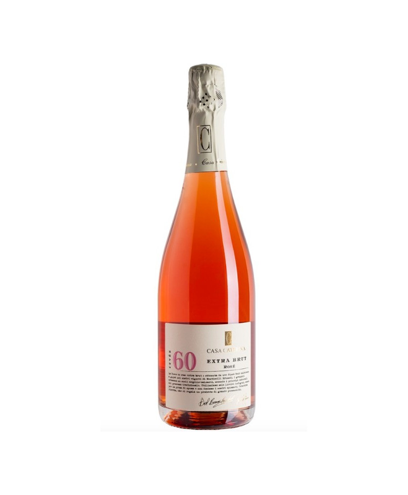 Casa Caterina - Cuvee 60 Extra Brut Rose 2016 - Vino Spumante di Qualità - Metodo Classico - 75cl