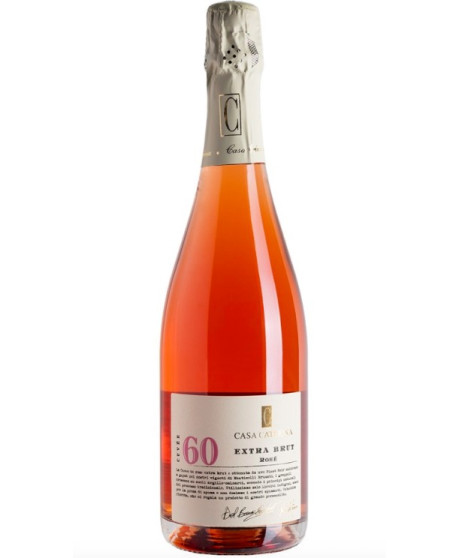 Casa Caterina - Cuvee 60 Extra Brut Rose' - Vino Spumante di Qualità - Metodo Classico - 75cl