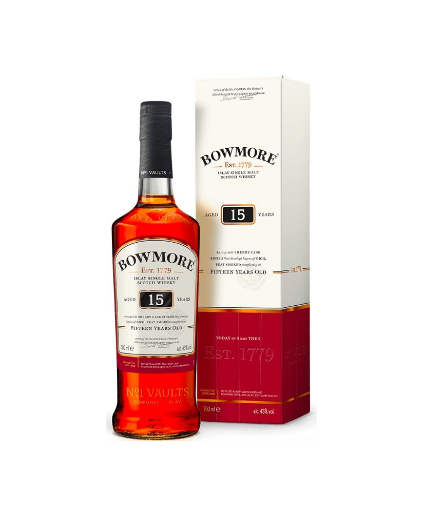 Bowmore - 15 Years Old - Islay Single Malt Scotch Whisky - 70cl