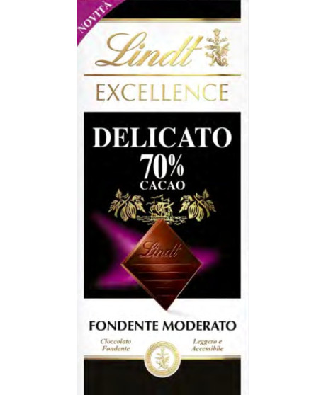 Lindt - Excellence - 70% Delicato - 100g - NOVITA'