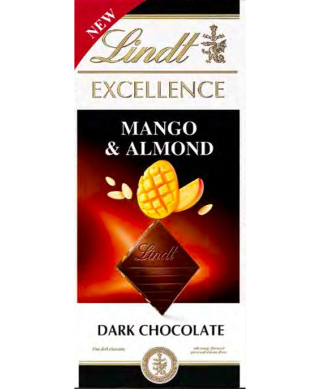 Lindt - Excellence - Mango & Almond - 100g - NEW