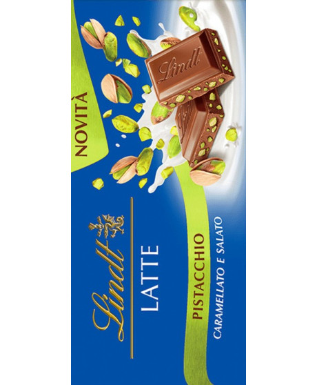 Lindt - Milk Chocolate and Pistachio Bar - 90g