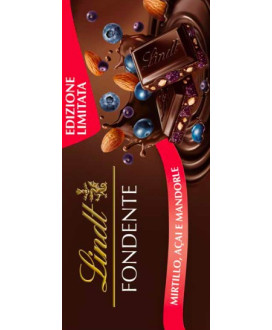 Lindt - Dark Chocolate Blueberry, Acai and Almonds Bar - 100g