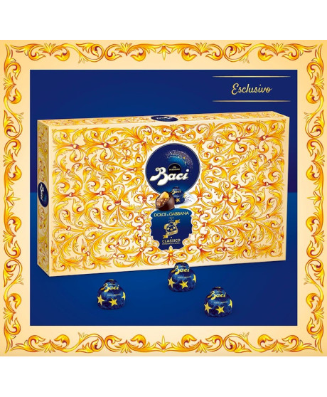 Perugina - Dolce e Gabbana - Bacio Classico - Scatola Barocco - 350g Perugina - Dolce e Gabbana - Bacio Classico - Scatola Barocco - 350g