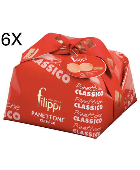 (6 PANETTONI X 1000g) Filippi - Classico