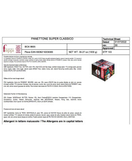 Filippi - Super Panettone Classico - Box - 1000g 