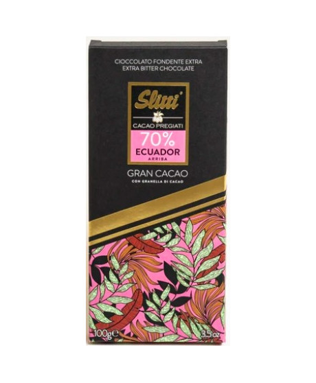 Slitti - Dark Chocolate Extra 70% - Ecuador - 100g