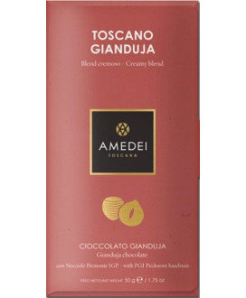 Vendita online tavolette di cioccolato Amedei Tuscany. Shop on line tavolette Amedei al Gianduja, cioccolato al latte con pasta