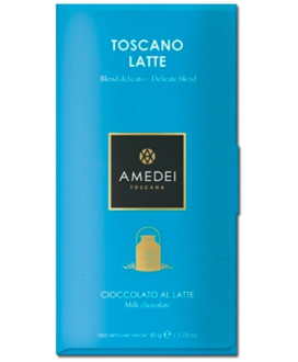 Vendita online tavolette di cioccolato Amedei Tuscany. Shop on line tavolette Amedei al Latte, cioccolato al latte classico. Mig