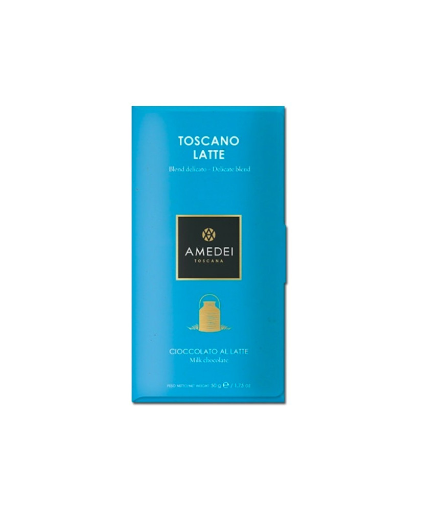 Vendita online tavolette di cioccolato Amedei Tuscany. Shop on line tavolette Amedei al Latte, cioccolato al latte classico. Mig