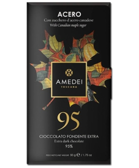 Amedei - Dark Chocolate with Maple Sugar - 95% - 50g