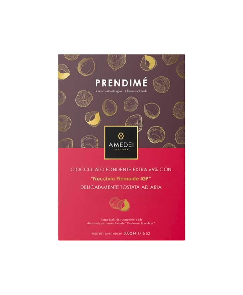 Amedei Prendimè, Dark Chocolate with hazelnuts - online sale of Amedei Toscana chocolate bars