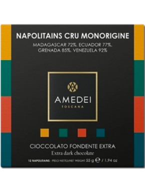 Amedei - I Cru selection - 12 Napolitains Single Origin - 55g