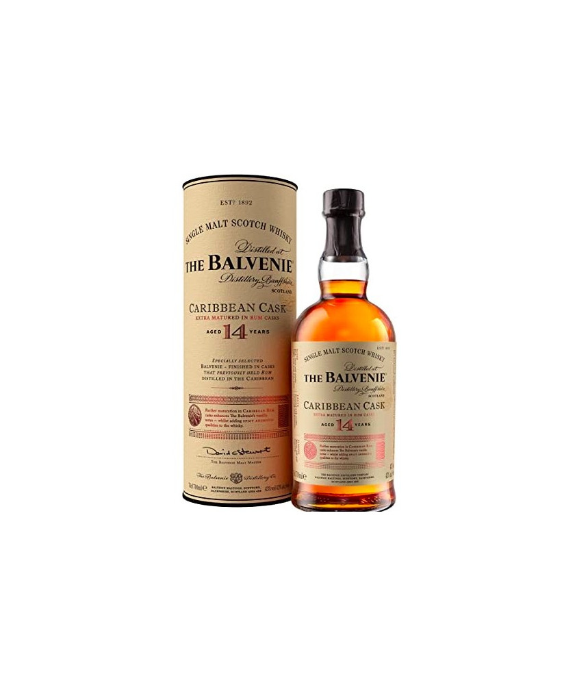 The Balvenie - Carribean Cask 14 anni - Single Malt Whisky - Astucciato - 75cl