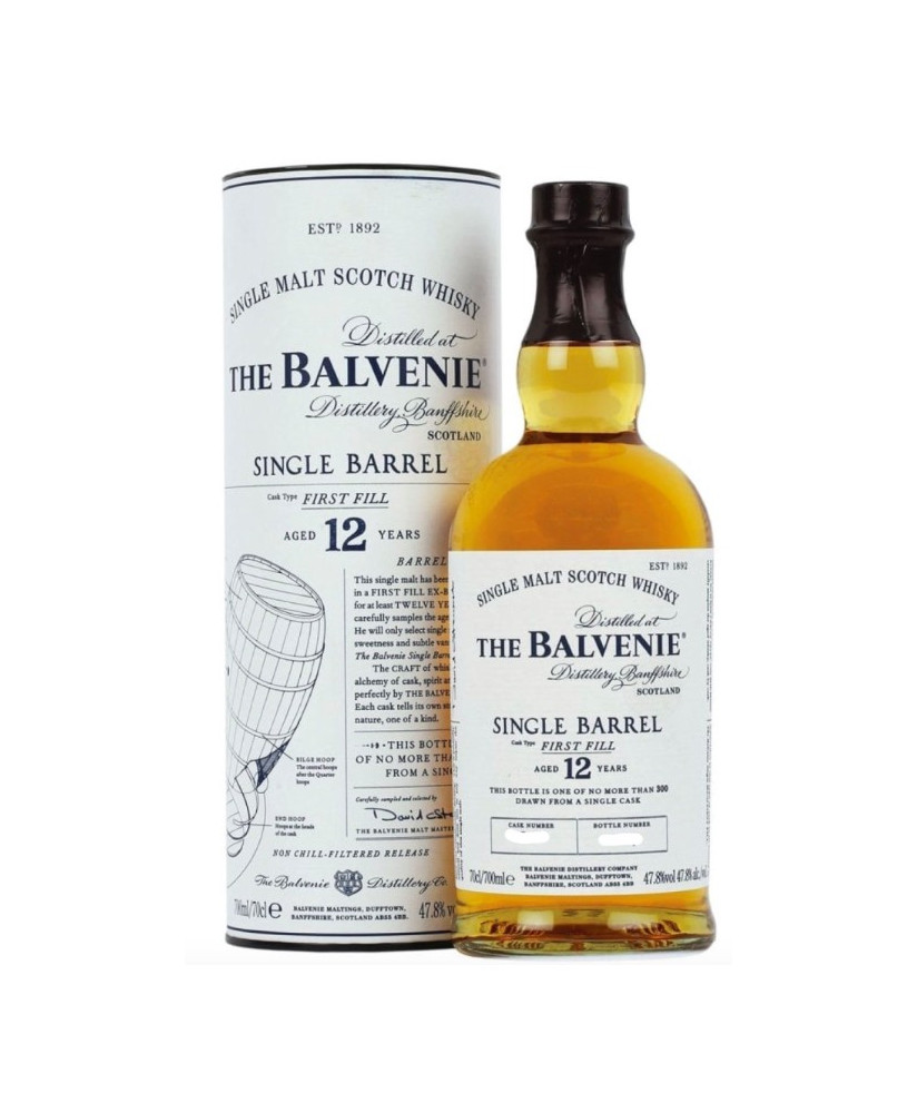 The Balvenie - Single Barrel First Fill - 12 anni - Single Malt Whisky - Astucciato - 75cl