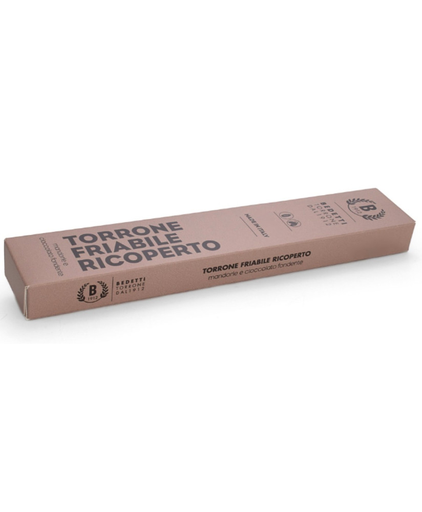 Bedetti - Almonds Hard Nougat Covered Dark Chocolate - 300g