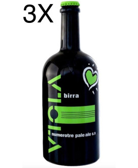 BIRRA VIOLA - NUOVA NUMEROTRE. Vendita online birra artigianale Viola bionda doppio malto. PRODOTTA ED IMBOTTIGLIATA PER: BIRRA 