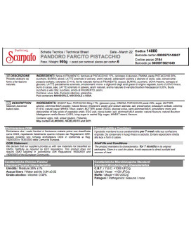 Scarpato - Pandoro Eggnog Cream - 900g