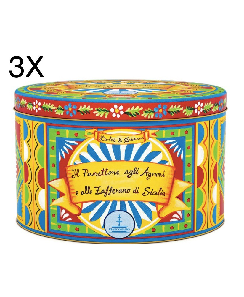 FIasconaro- Panettone Dolce e Gabbana - citrus and saffron - 1000g