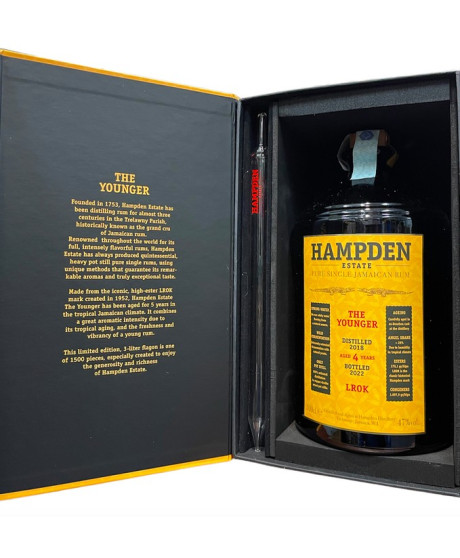 Hampden Estate - LROK 2018 - The Younger - Pure Single Jamaican Rum - Jeroboam - 300cl Hampden Estate - LROK 2018 - The Younger - Pure Single Jamaican Rum - Jeroboam - 300cl