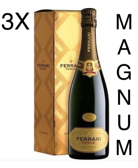 Vendita online Ferrari Perlè magnum. Shop on line Ferrari Perlè Brut Trento Doc, vino bianco frizzante del trentino. Spumant Vendita online Ferrari Perlè magnum. Shop on line Ferrari Perlè Brut Trento Doc, vino bianco frizzante del trentino. Spumant