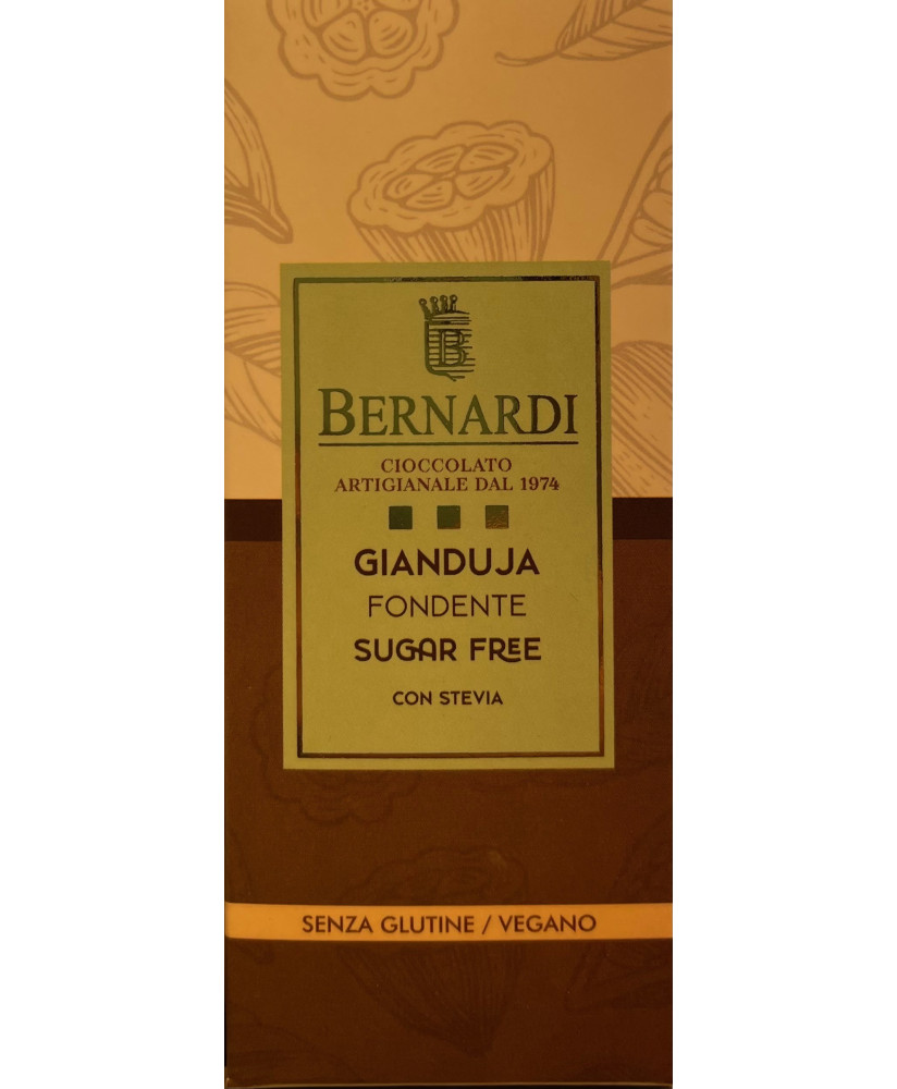 Bernardi - Tavoletta Gianduja Fondente - Senza Zucchero - 45g