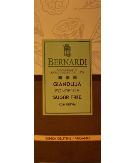 Bernardi - Dark Gianduja Chocolate Bar - Sugar Free - 45g