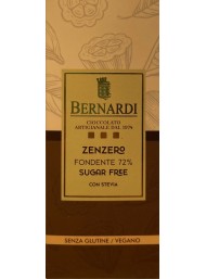 Bernardi - Tavoletta Fondente 72% allo zenzero - Senza Zucchero - 45g