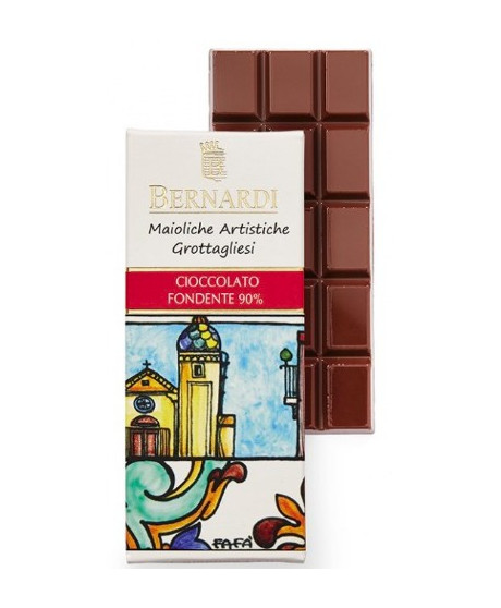 Bernardi - Tavoletta di Cioccolato Fondente 70% - Maioliche - 45g