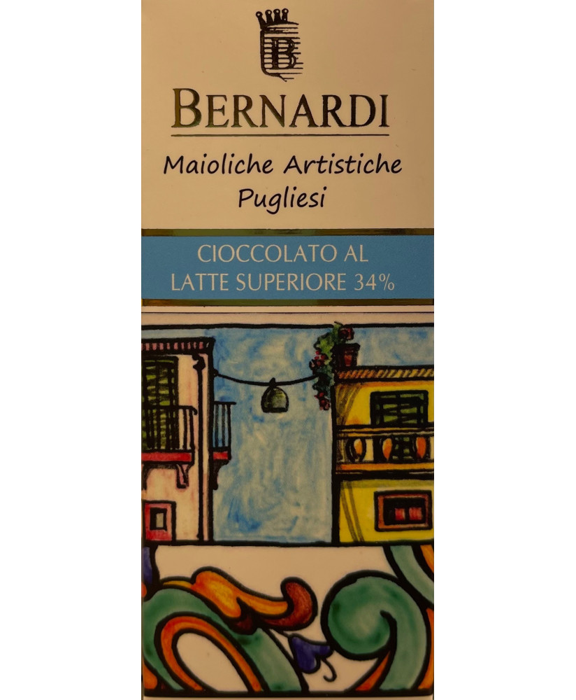 Bernardi - Tavoletta di Cioccolato Biondo al Caramello - Maioliche - 45g