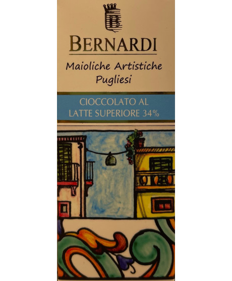 Bernardi - Tavoletta di Cioccolato al latte - Maioliche - 45g