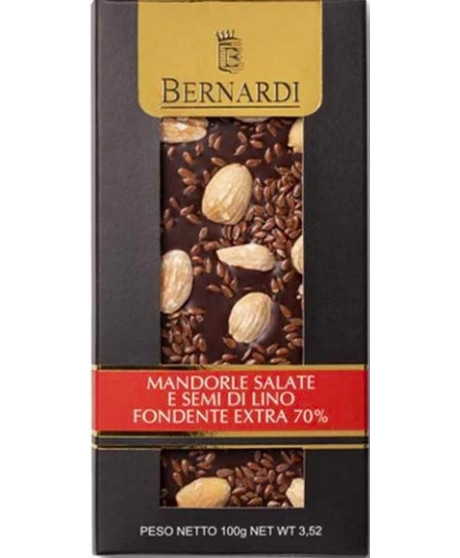Bernardi - Salted Beans and Quinoa Bar - Caramel Chocolate - 100g