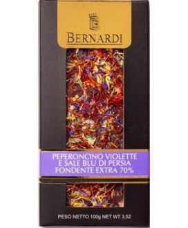 Bernardi - Tavoletta Mandorle salate e semi di lino - Cioccolato Fondente 70% - 100g