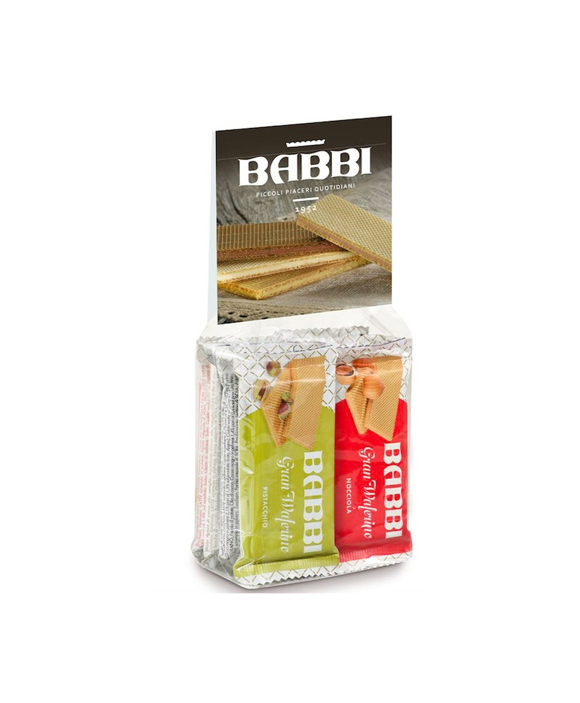 Babbi -  Gran Waferino - Sacchetto Dolci Pensieri - Assortito - 8 pezzi - 160g