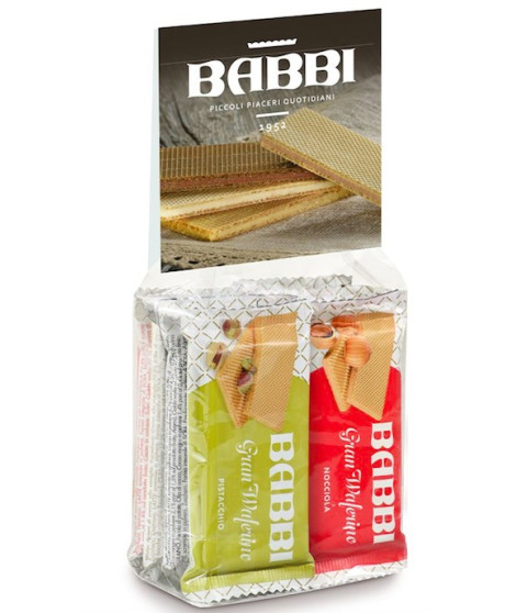 Babbi -  Gran Waferino - Sacchetto Dolci Pensieri - Assortito - 8 pezzi - 160g