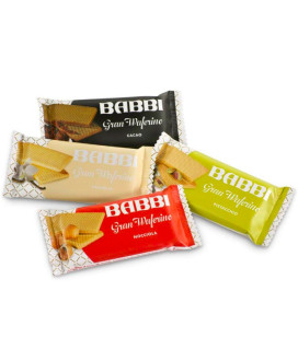 Babbi -  Gran Waferino - Sacchetto Dolci Pensieri - Assortito - 8 pezzi - 160g