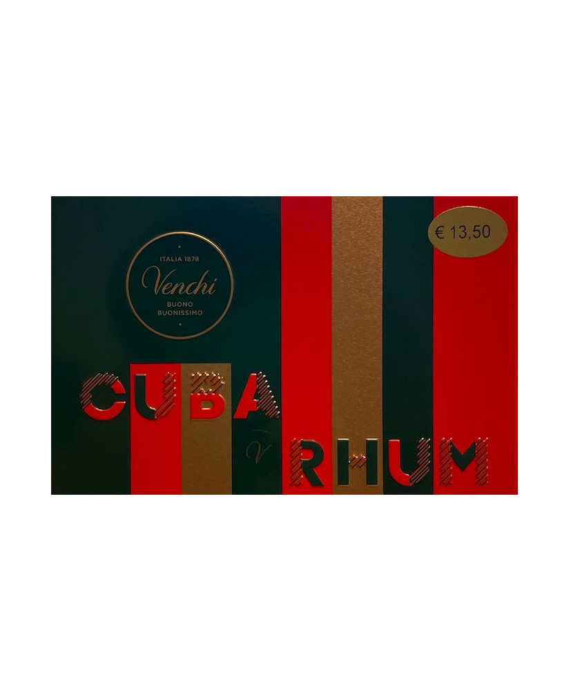 Vendita online scatole di Cuba al Rhum Venchi di Cuneo, caviale di cioccolato. Shop on line Cioccolatini Cuneesi al Rum Venchi, 