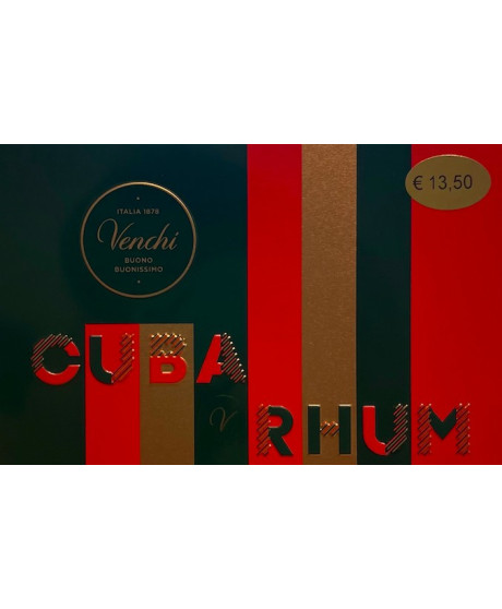 Vendita online scatole di Cuba al Rhum Venchi di Cuneo, caviale di cioccolato. Shop on line Cioccolatini Cuneesi al Rum Venchi, 