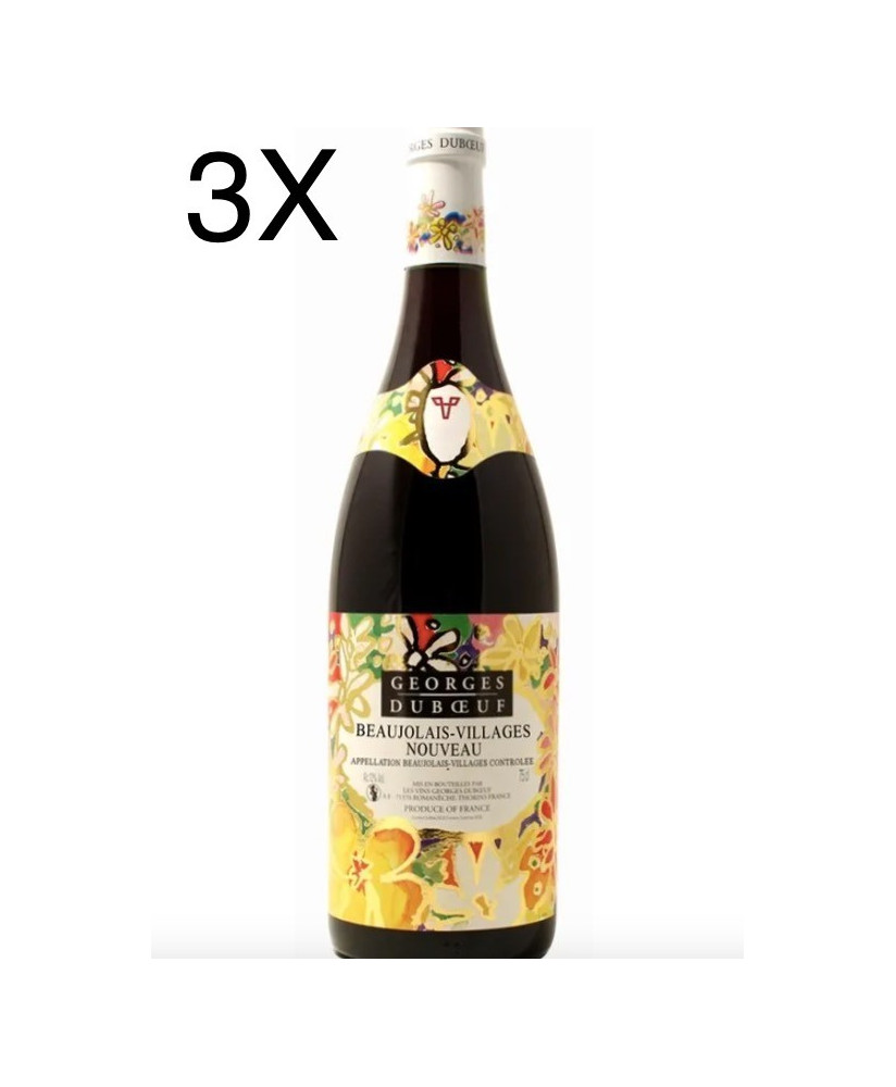 (3 BOTTLES) Georges Duboeuf - Beaujolais - Villages Nouveau 2019 - 75cl