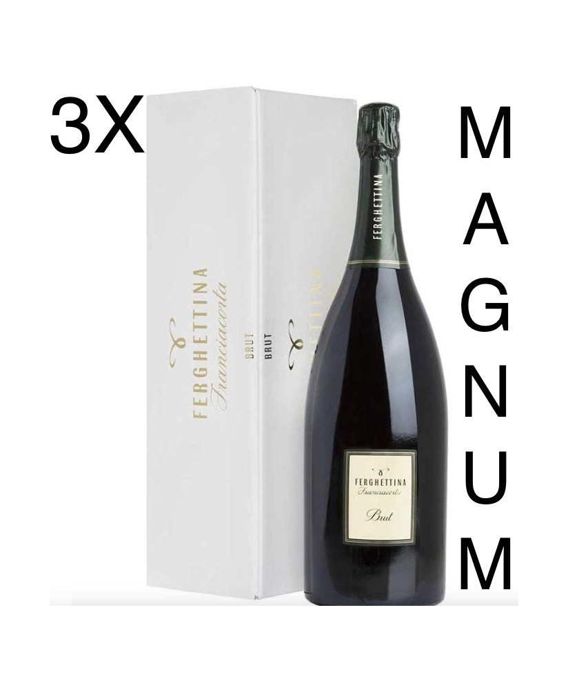 (3 BOTTIGLIE) Ferghettina - Brut - Magnum - Franciacorta DOCG - Astucciato - 150cl