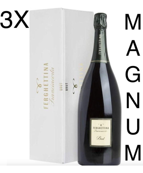 (3 BOTTIGLIE) Ferghettina - Brut - Magnum - Franciacorta DOCG - Astucciato - 150cl