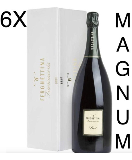 (6 BOTTLES) Franciacorta - Ferghettina - Brut - Franciacorta DOCG - Magnum - Gift Box - 150cl