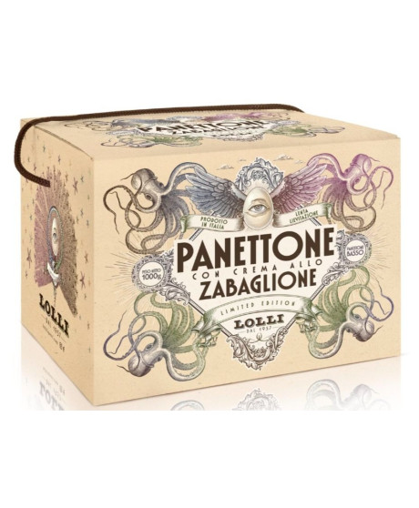 Lolli - Panettone con crema allo Zabaglione - 1000g Lolli - Panettone con crema allo Zabaglione - 1000g