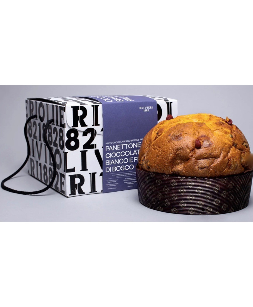 Olivieri - Panettone al cioccolato Bianco e Frutti di Bosco - 750g