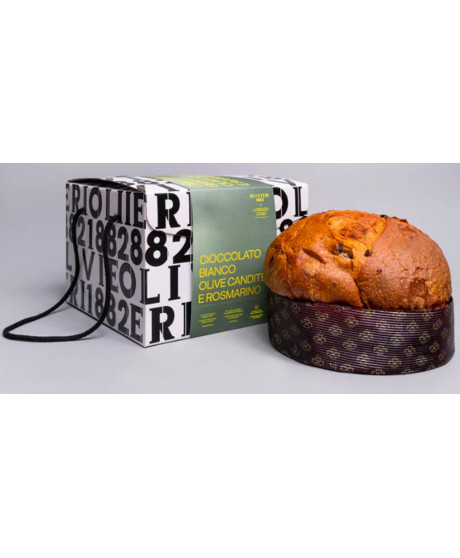 Nicola Olivieri x Lorenzo Cogo - White Chocolate Panettone Candied Olives and Rosemary - 750g