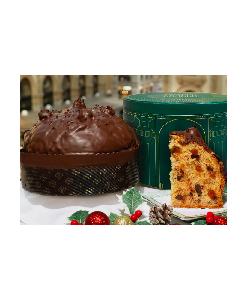 Carlo Cracco - Super Panettone Pistachio and Chocolate - Tin Box - 1000g