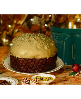 Carlo Cracco - Super Panettone Pistacchio e Cioccolato - Scatola di Latta - 1000g