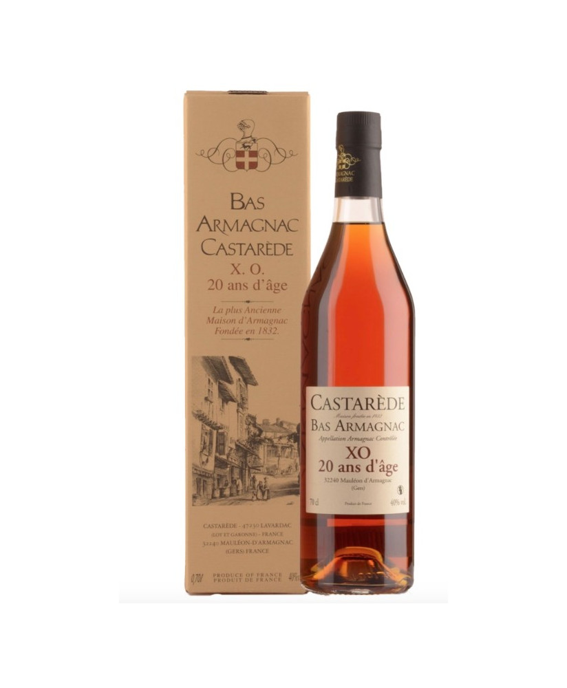 Vendita online Bas Armagnac Castarède XO. miglior prezzo on line Bas Armagnac francese di qualità.