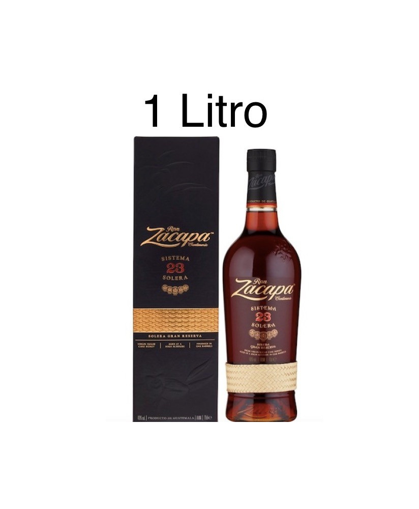 Rum Zacapa 23 anni, vendita online zacapa Solera Gran Reserva invecchiato. Shop on line rhum del guatemala da 1 litro.