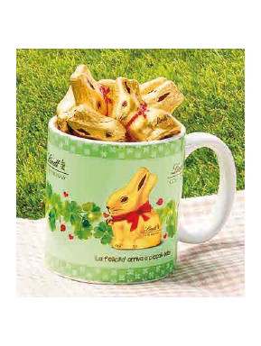 Lindt - Gold Bunny - four-leaf clover Mug - 100g
